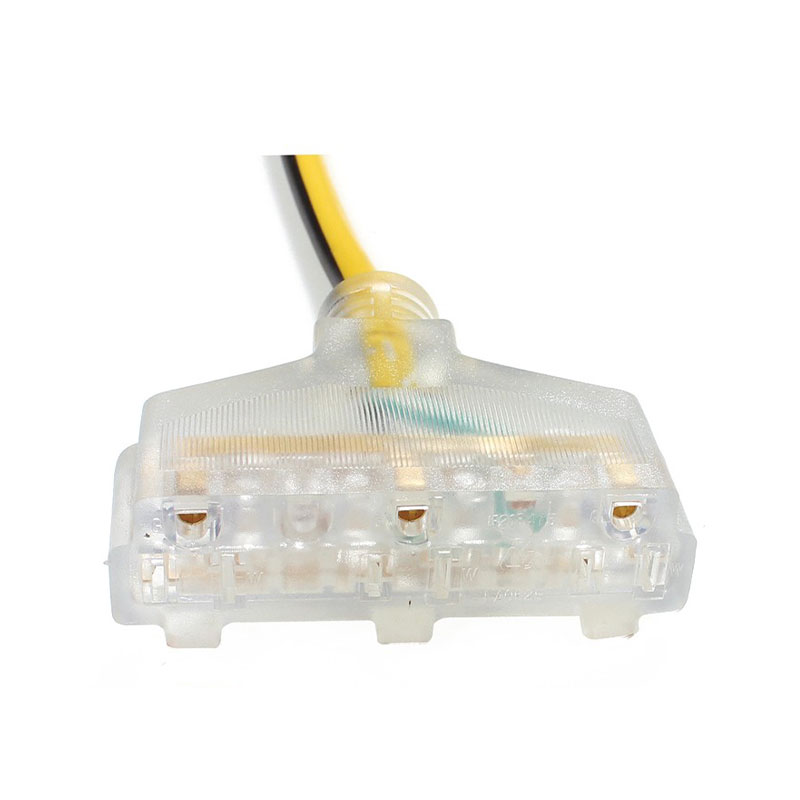 Gravis Officium Multi-Outlet Transparens Connectors Extensio Funiculi FP-676, FP-682