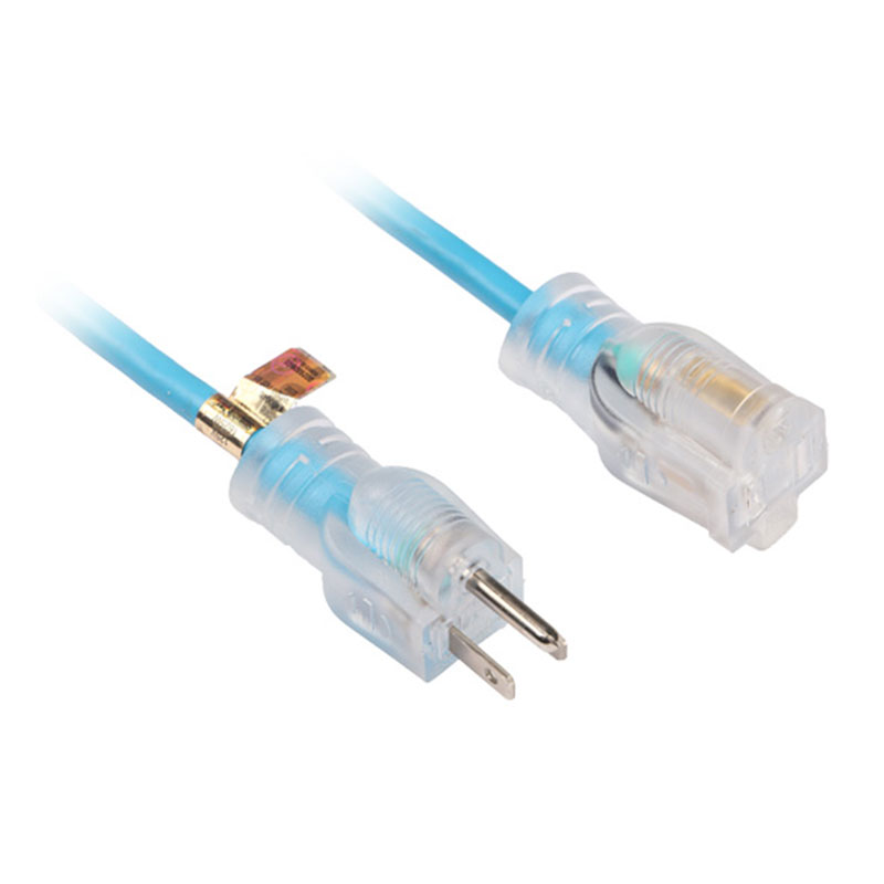 Gravis Officium Multi-Outlet Transparens Connectors Extensio Funiculi FP-676, FP-682