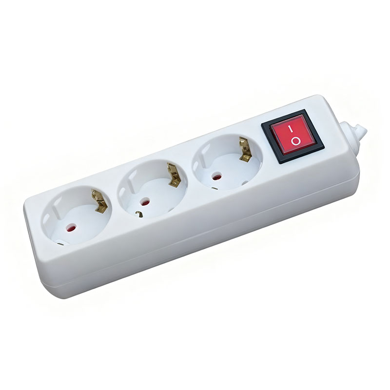 EU Schuko Retractable Extensio Socket Power habena cum Rocker Switch